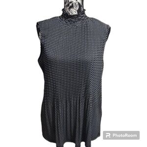 Adrianna Papell High neck Sleeveless Top